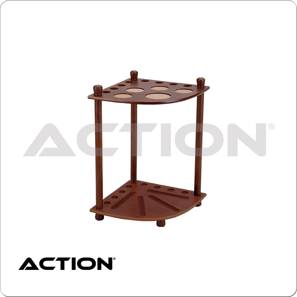 Standard 8 Cue Corner Floor Rack - Chocolate Standard 8 Cue Corner Floor Rack - Chocolate